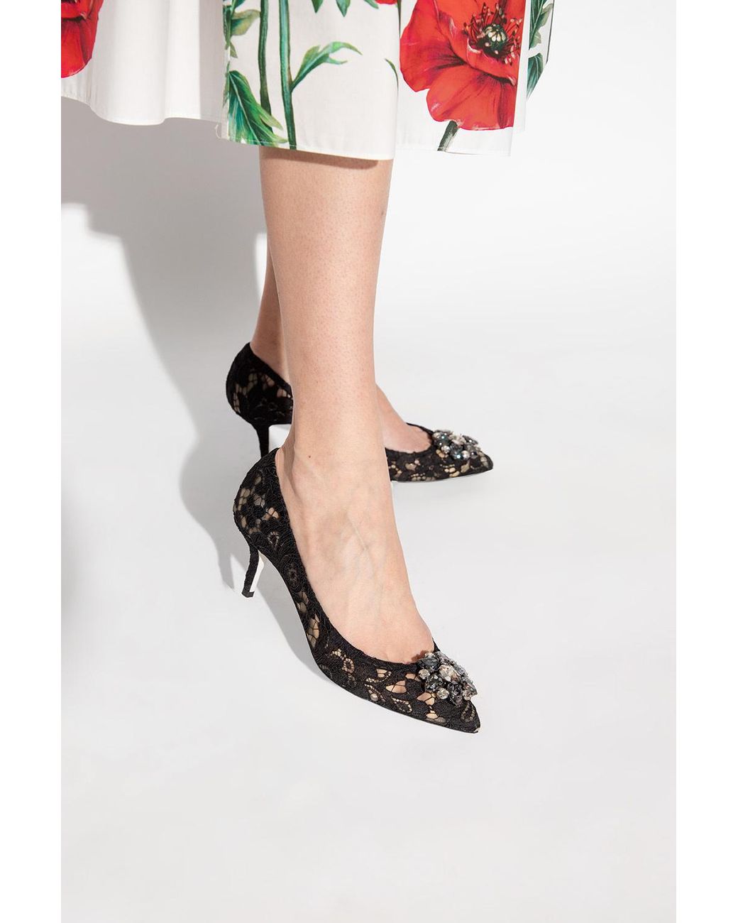 Dolce & Gabbana Black 'Bellucci' Stiletto Pumps