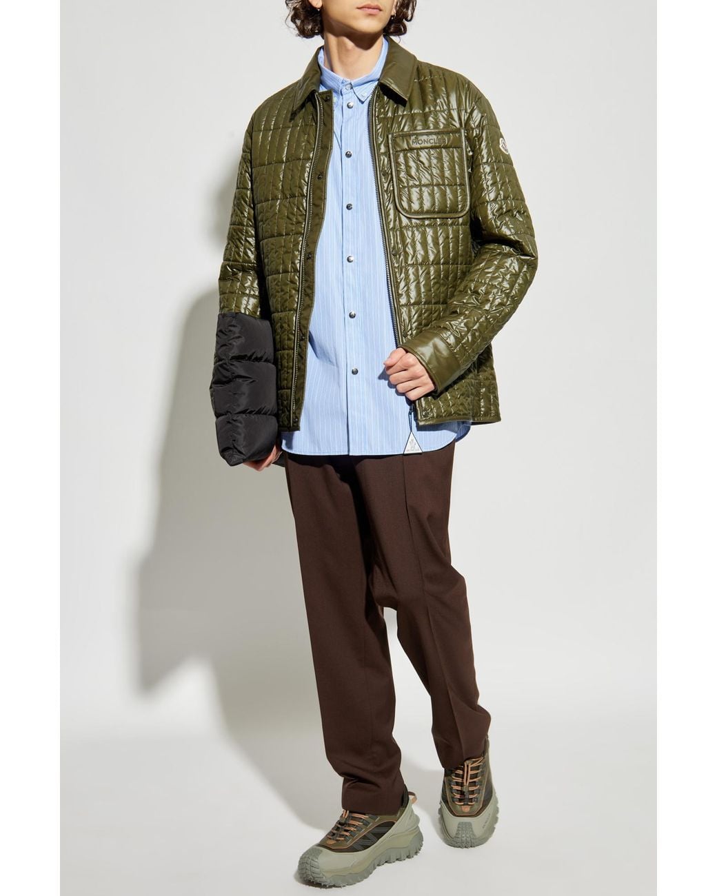 Moncler Blue Jacket 'Camicia' for men