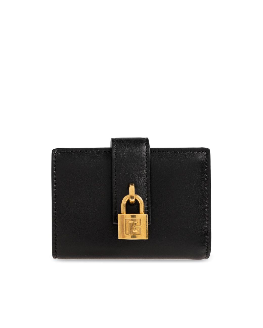 Balmain Black Leather Wallet