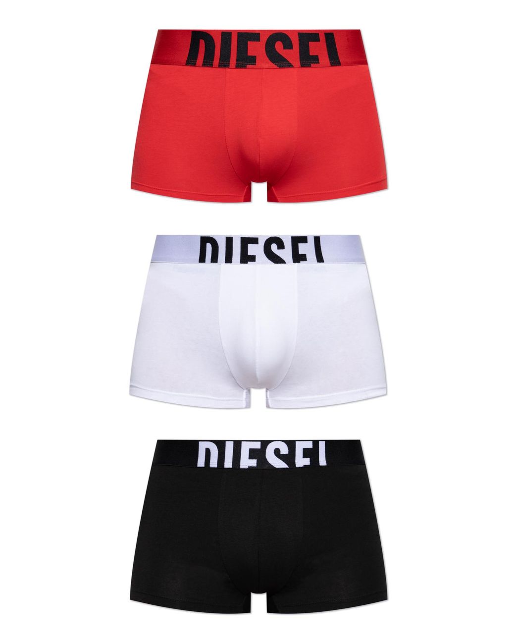 DIESEL White Three-Pack Of Boxers Umbx-Damienthreepack-5 for men