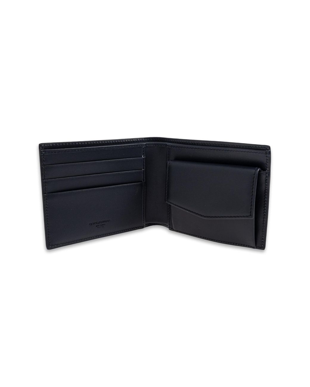 Dolce & Gabbana Black Leather Wallet With Logo for men