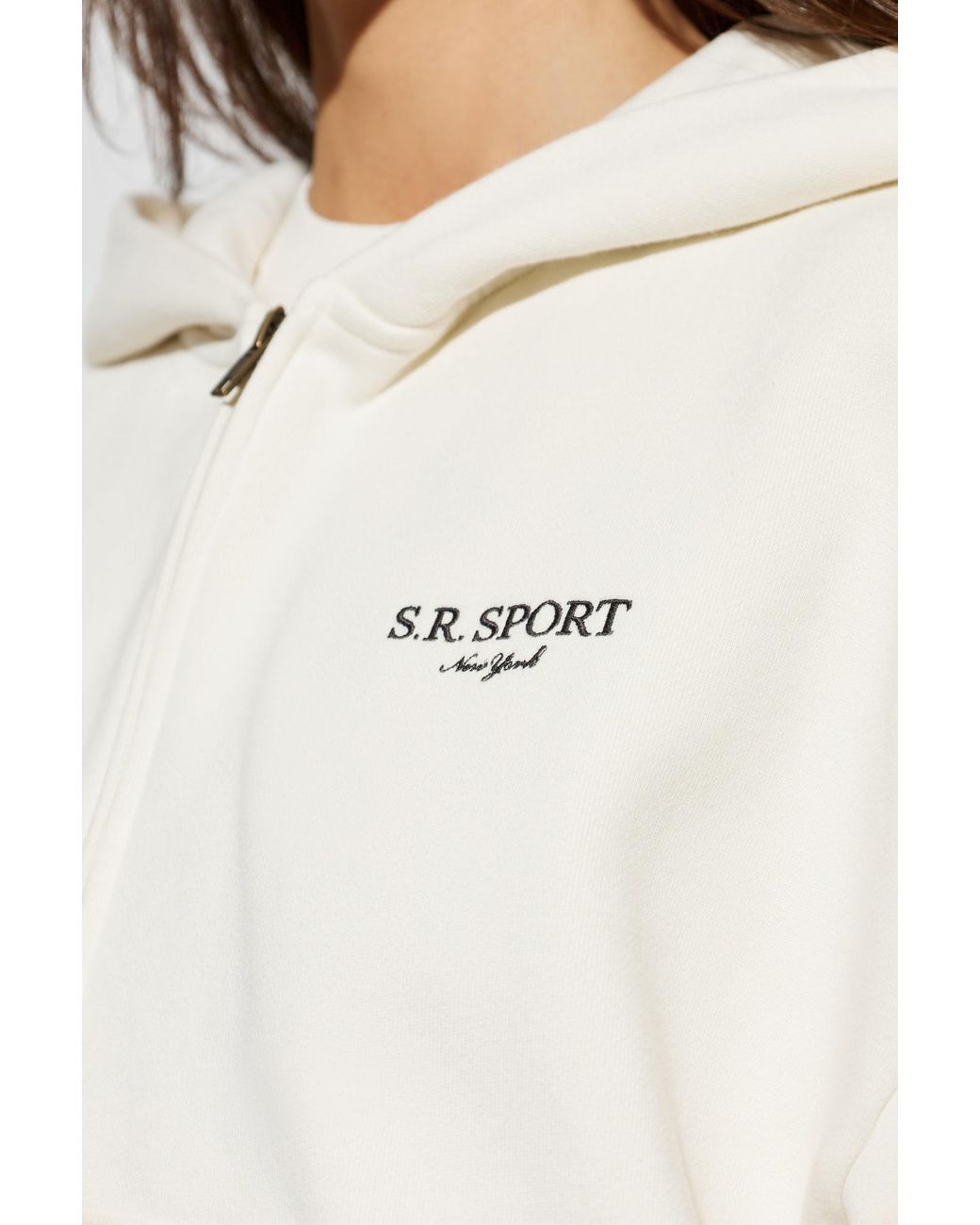 Sporty & Rich White Hoodie