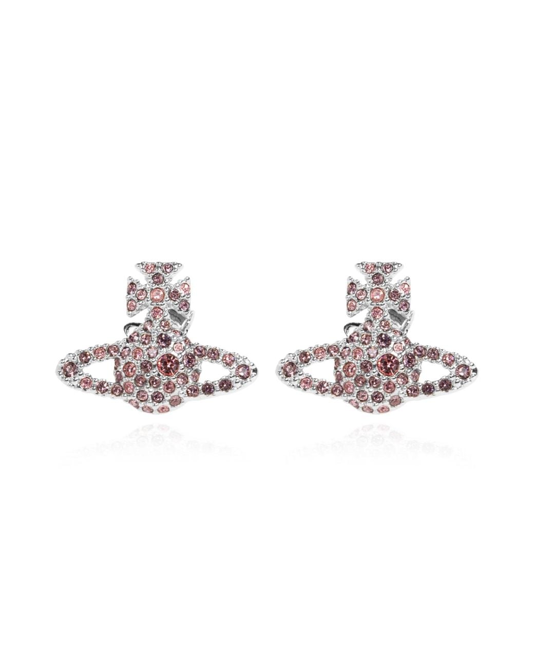 Vivienne Westwood Metallic 'Grace Bas Relief Stud' Earrings