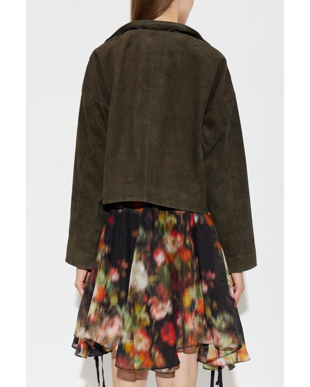 AllSaints Green 'Ryder' Suede Jacket