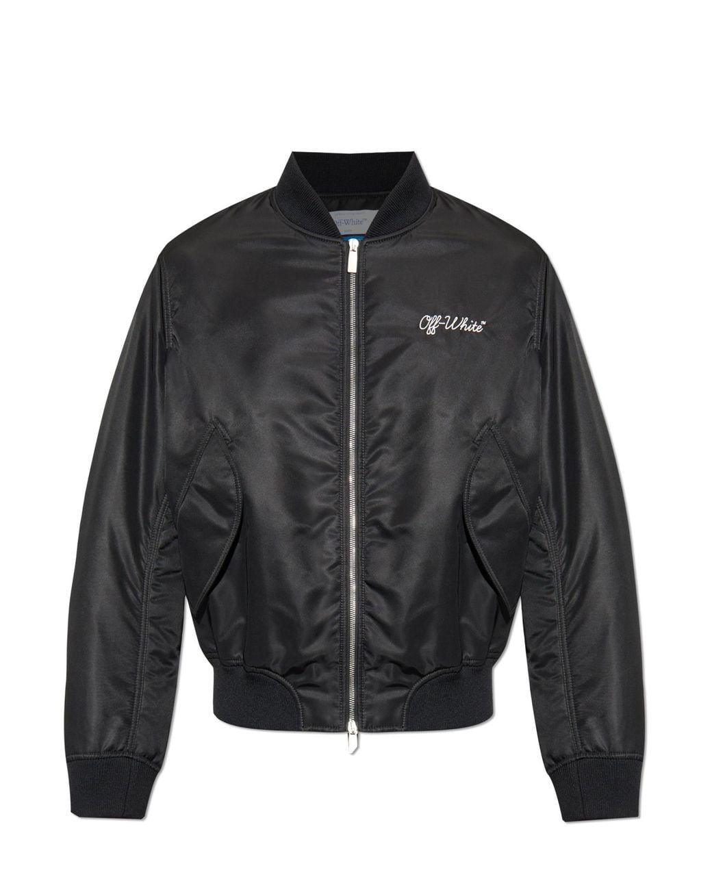 Off-White c/o Virgil Abloh Black Bomber Jacket for men