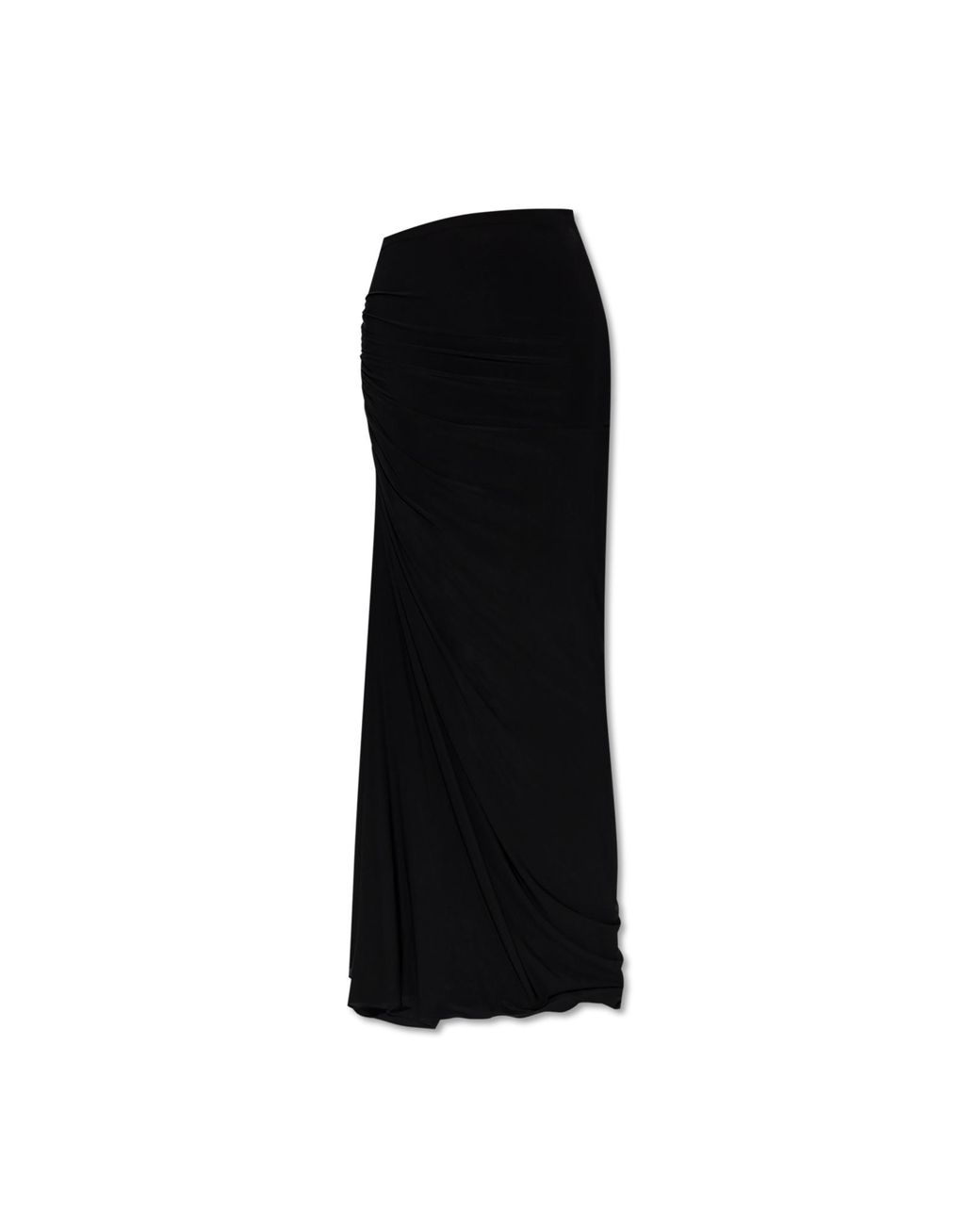Alaïa Black Skirt With Side Draping