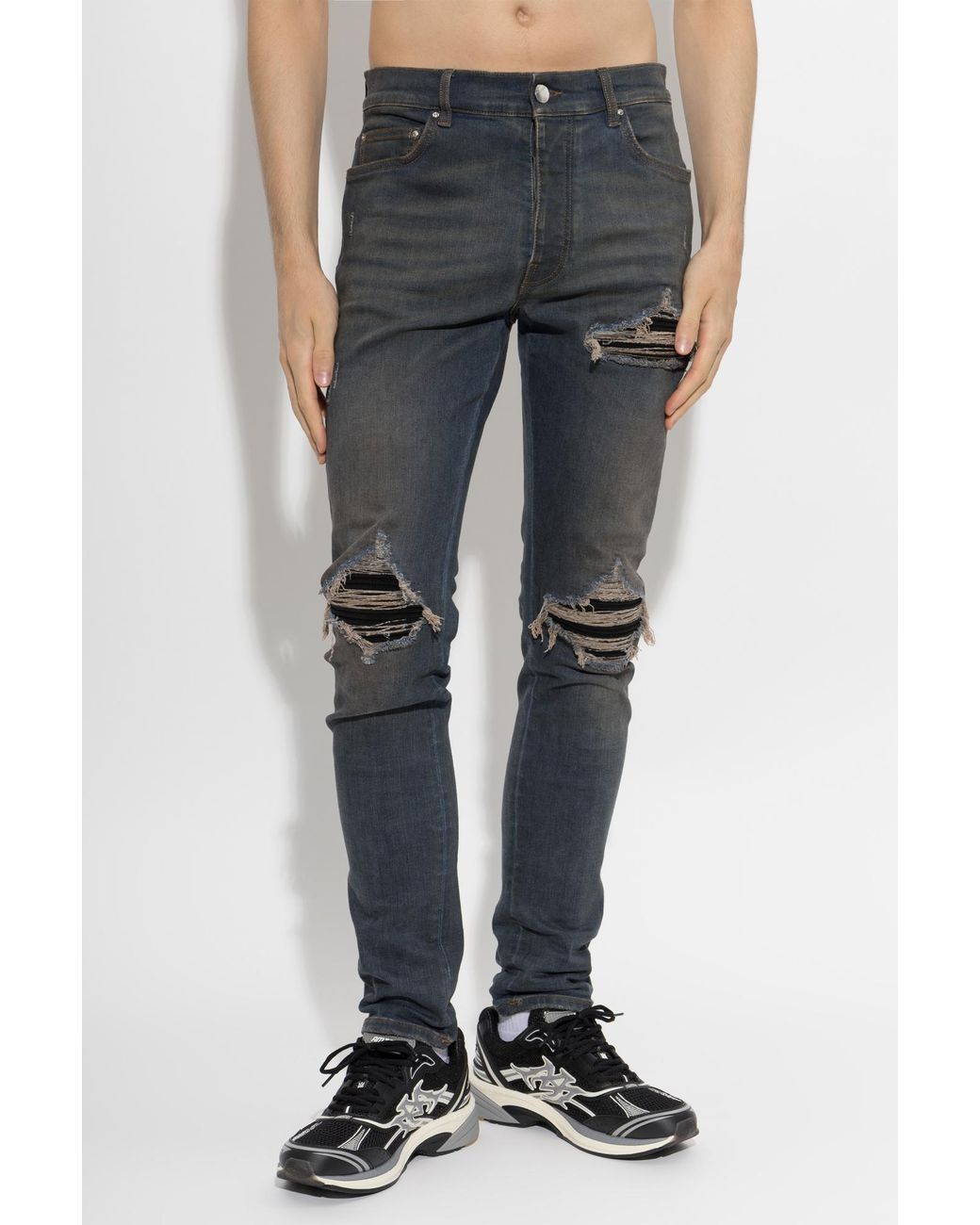 Amiri Gray Jeans With 'Vintage' Effect for men