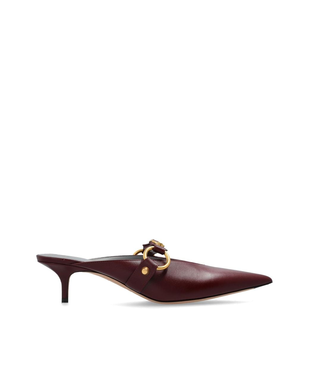 Balenciaga Brown 'City' Heeled Mules