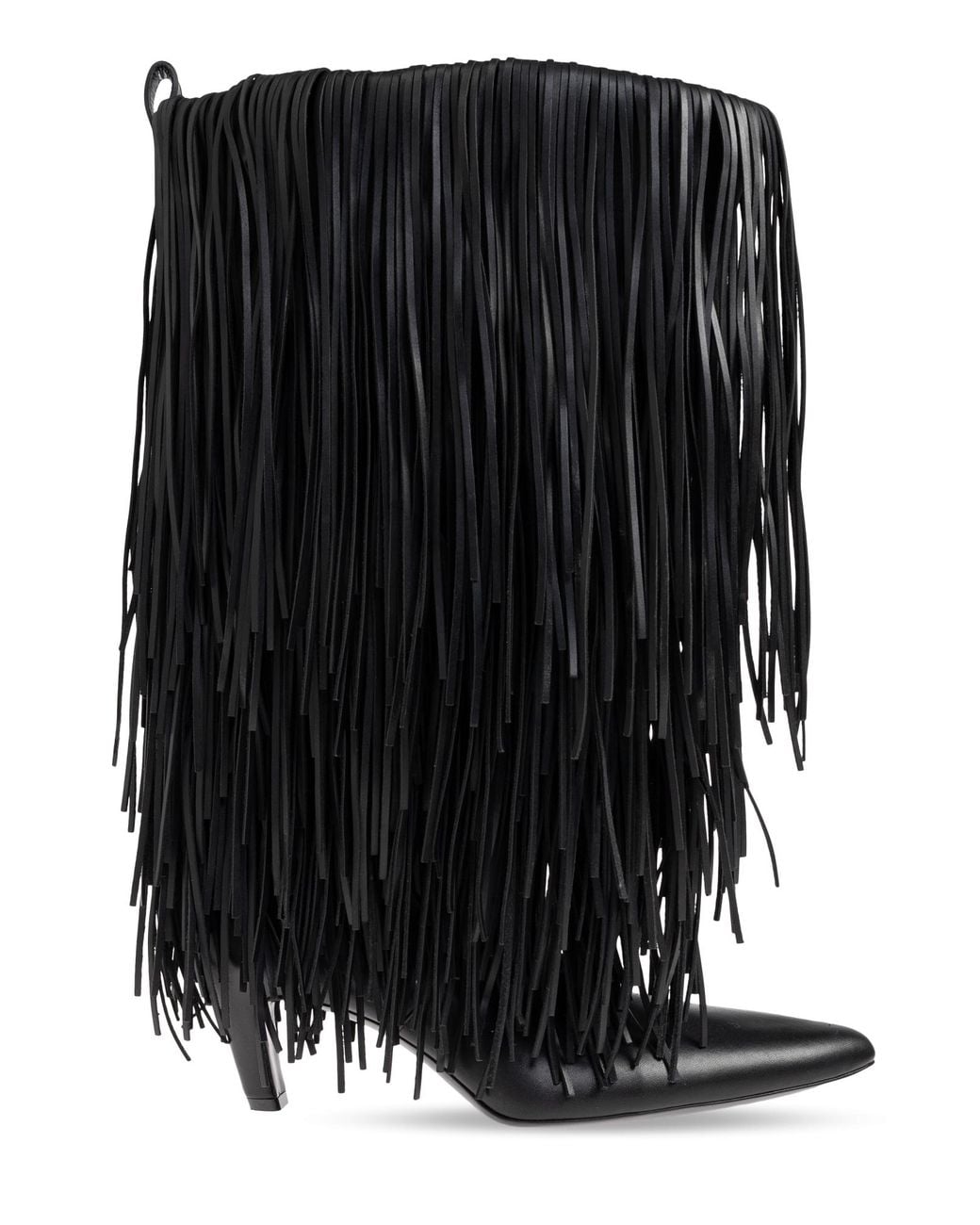 Balenciaga Black Leather Heeled Boots 'Phoenix'