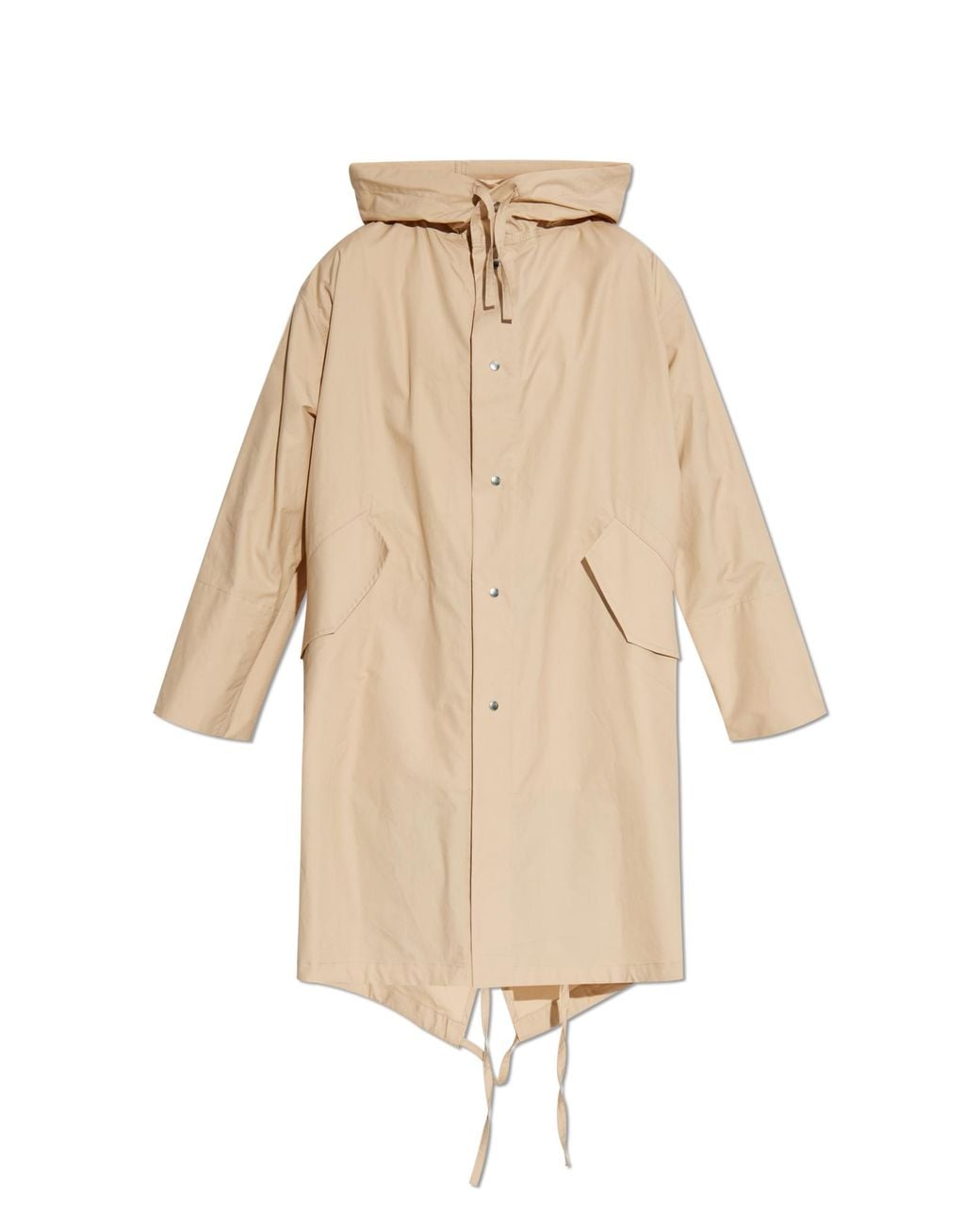 Jil Sander Natural Cotton Parka With Hood