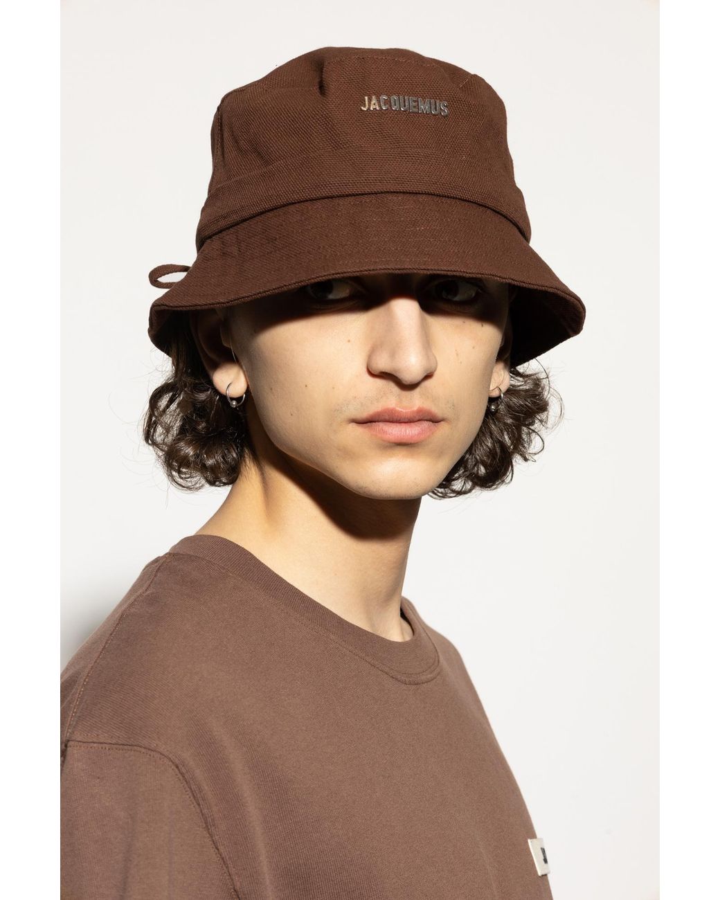 Jacquemus Brown Hat With Logo