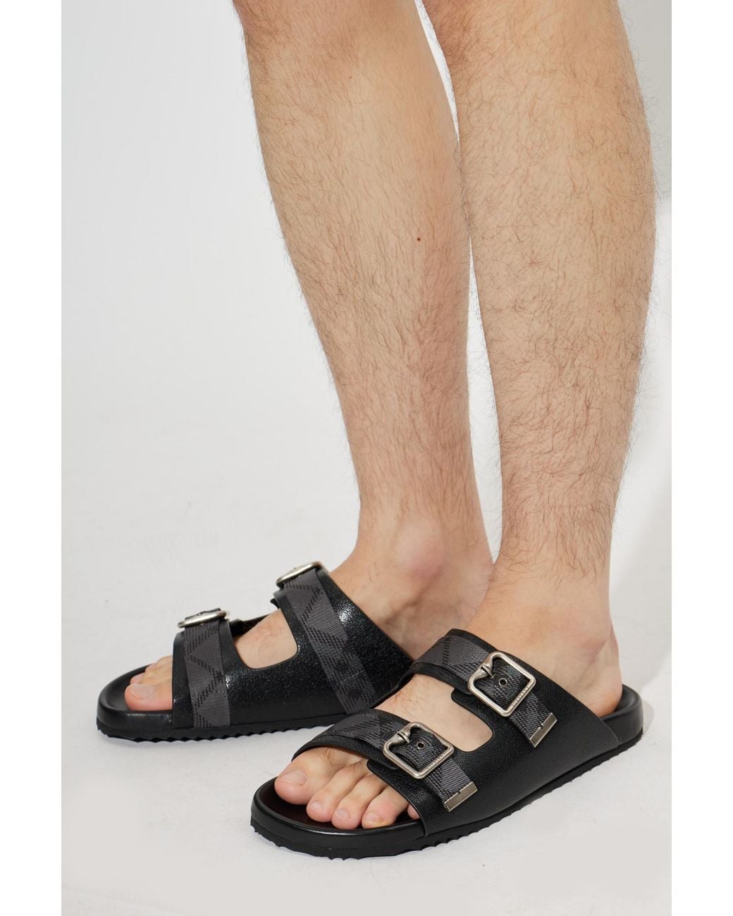 Burberry Black 'Urchin' Slides for men
