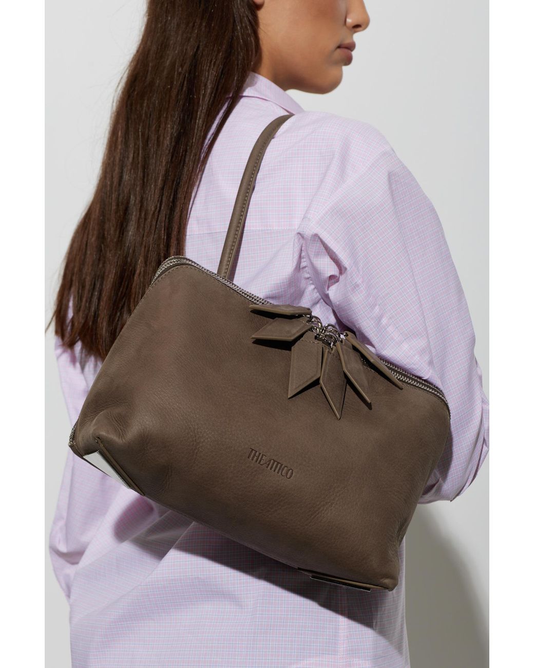 The Attico Brown 'L'Altra Di Milano' Shoulder Bag
