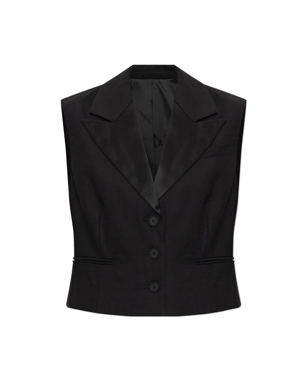 AllSaints Black Noa Vest