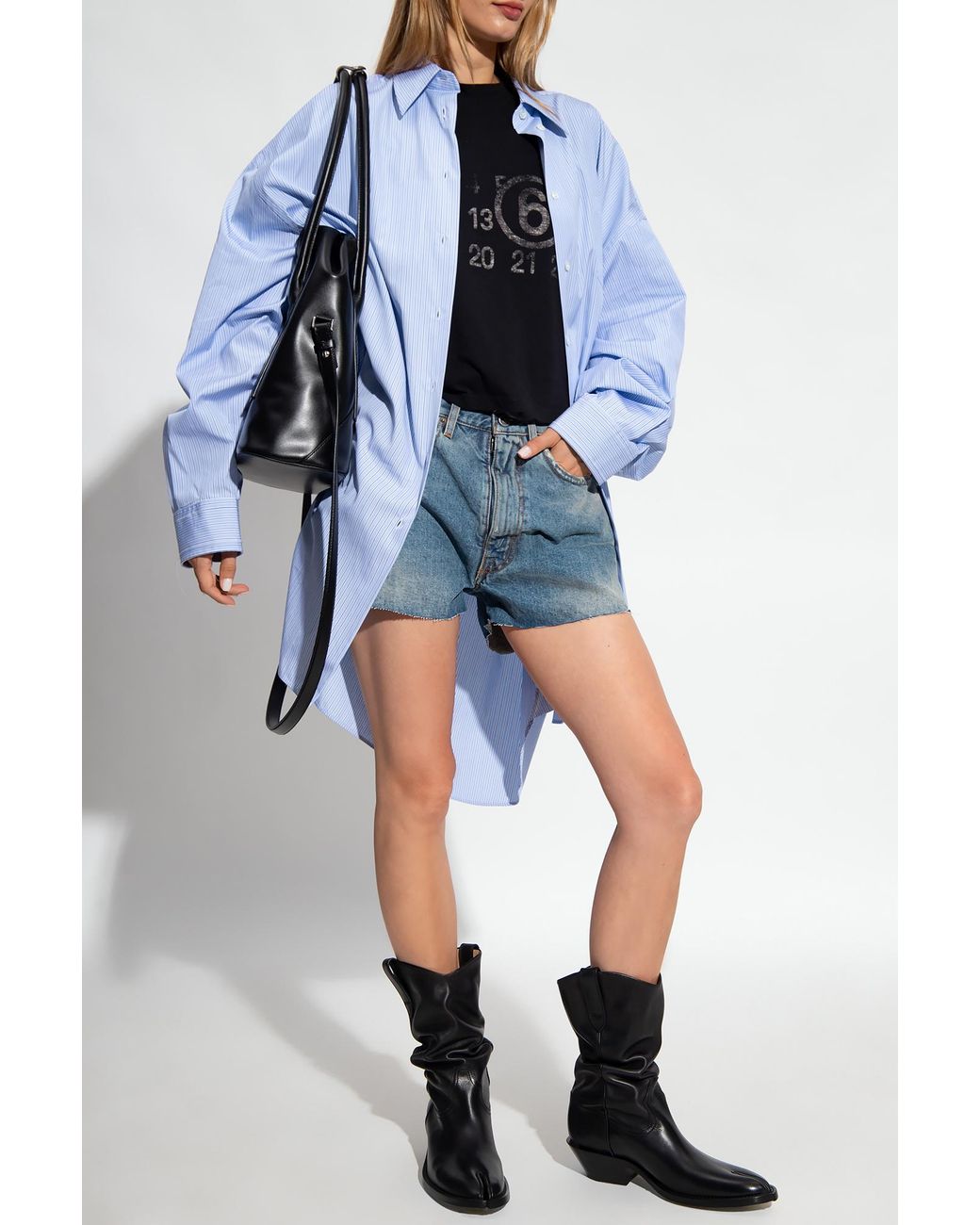 Maison Margiela Blue Oversize Shirt