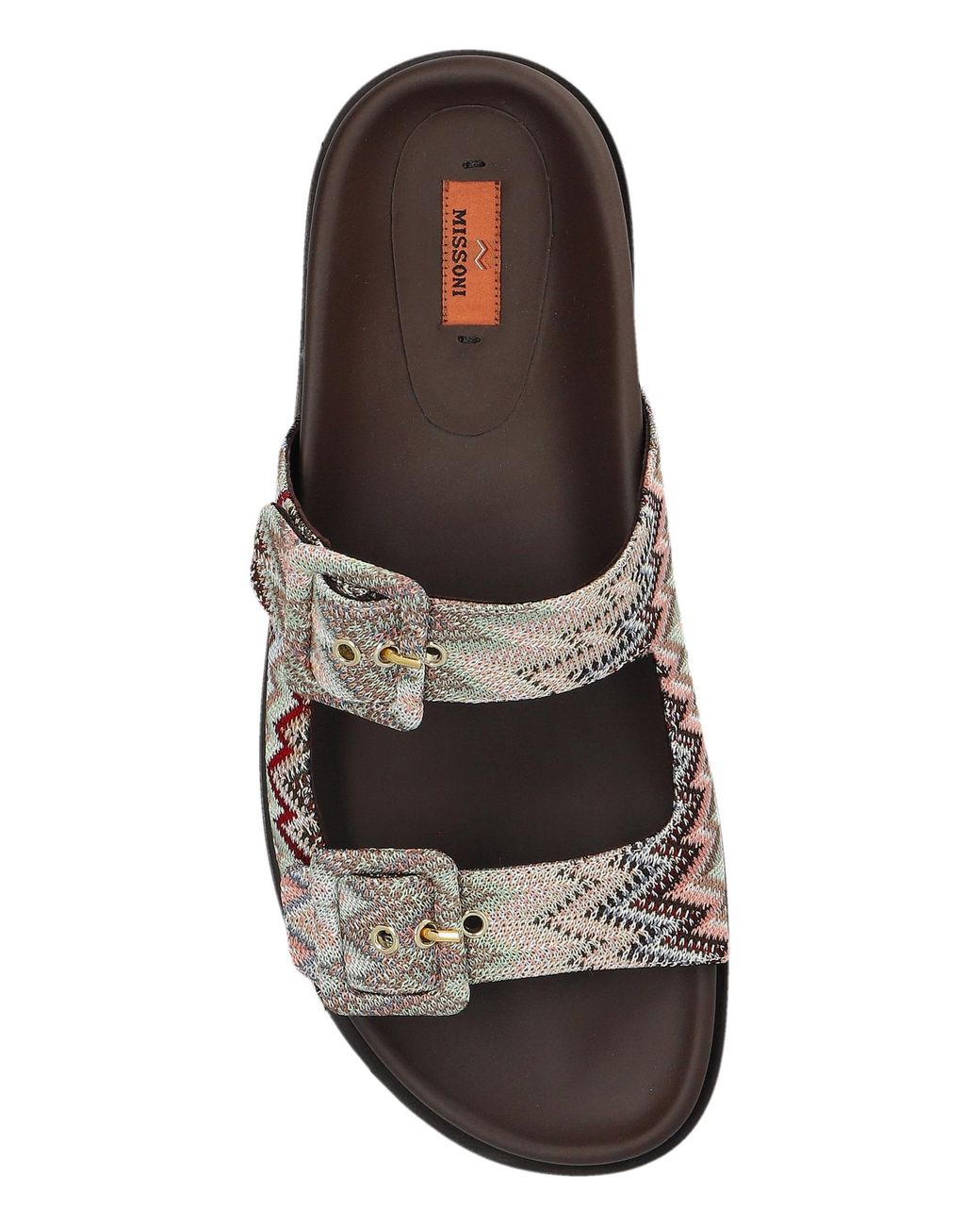 Missoni White Patterned Slides