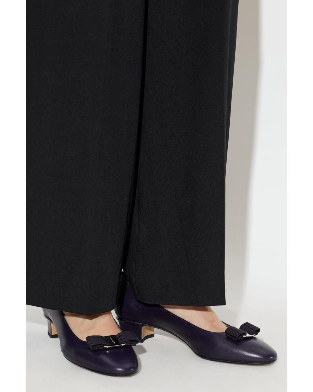 Ferragamo Blue 'Vara' Heeled Shoes