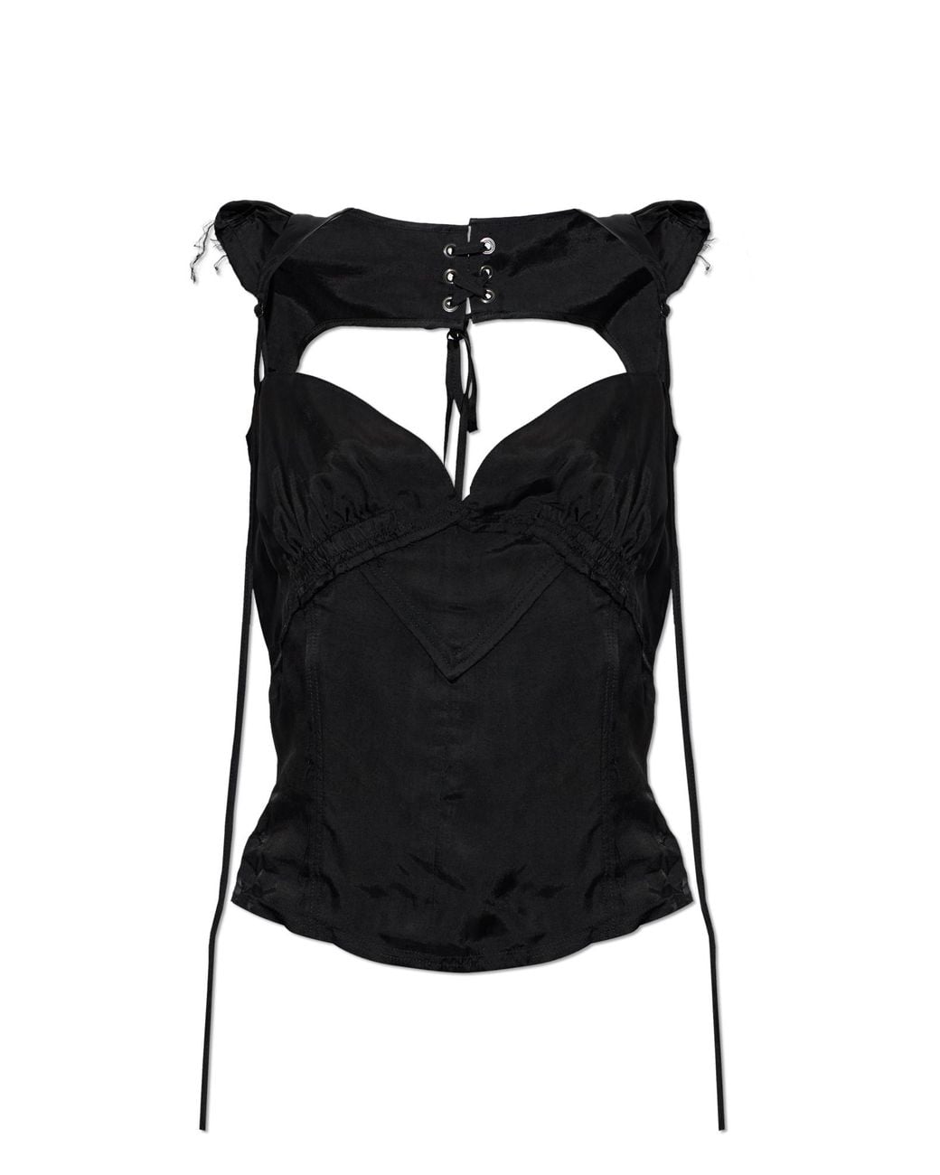 KNWLS Black 'Beth' Top