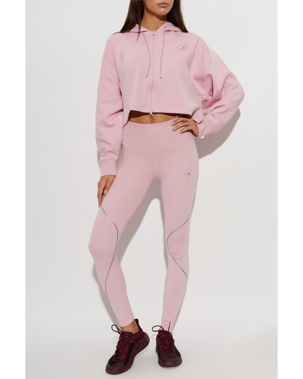 Adidas By Stella McCartney Pink Logo Leggings