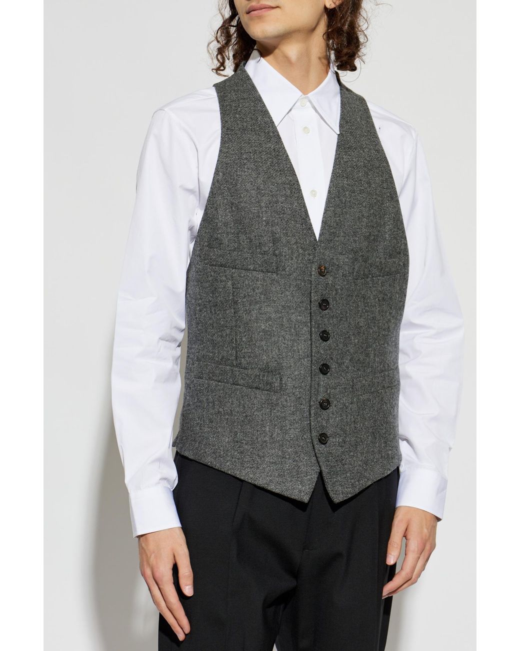 DSquared² Black Wool Vest for men