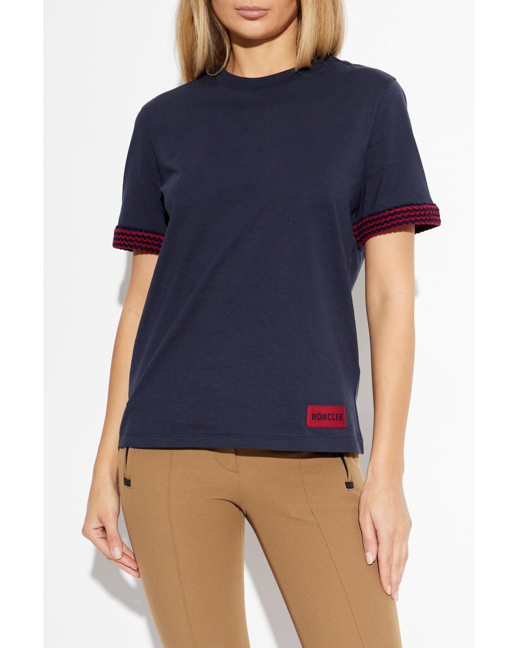 Moncler Blue T-Shirt With Logo