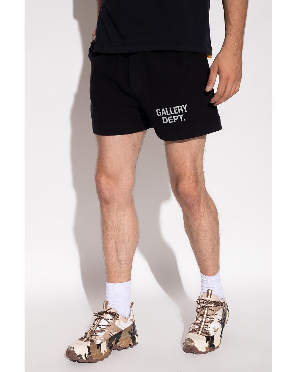 GALLERY DEPT. Shorts With Logo in Black for Men | Lyst