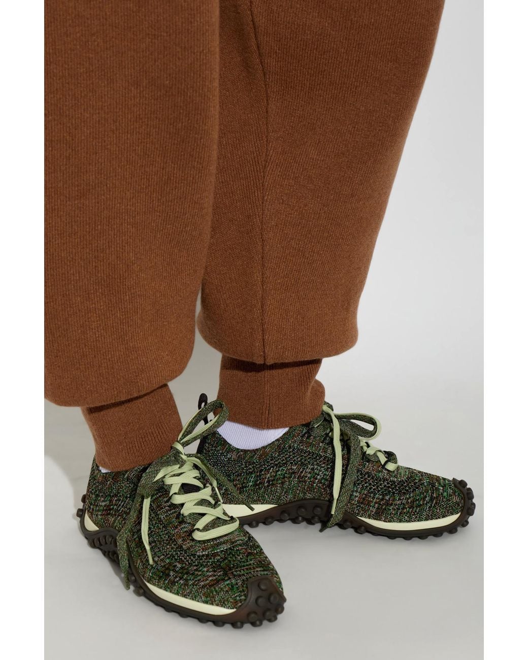 AMI Brown Logo Sneakers