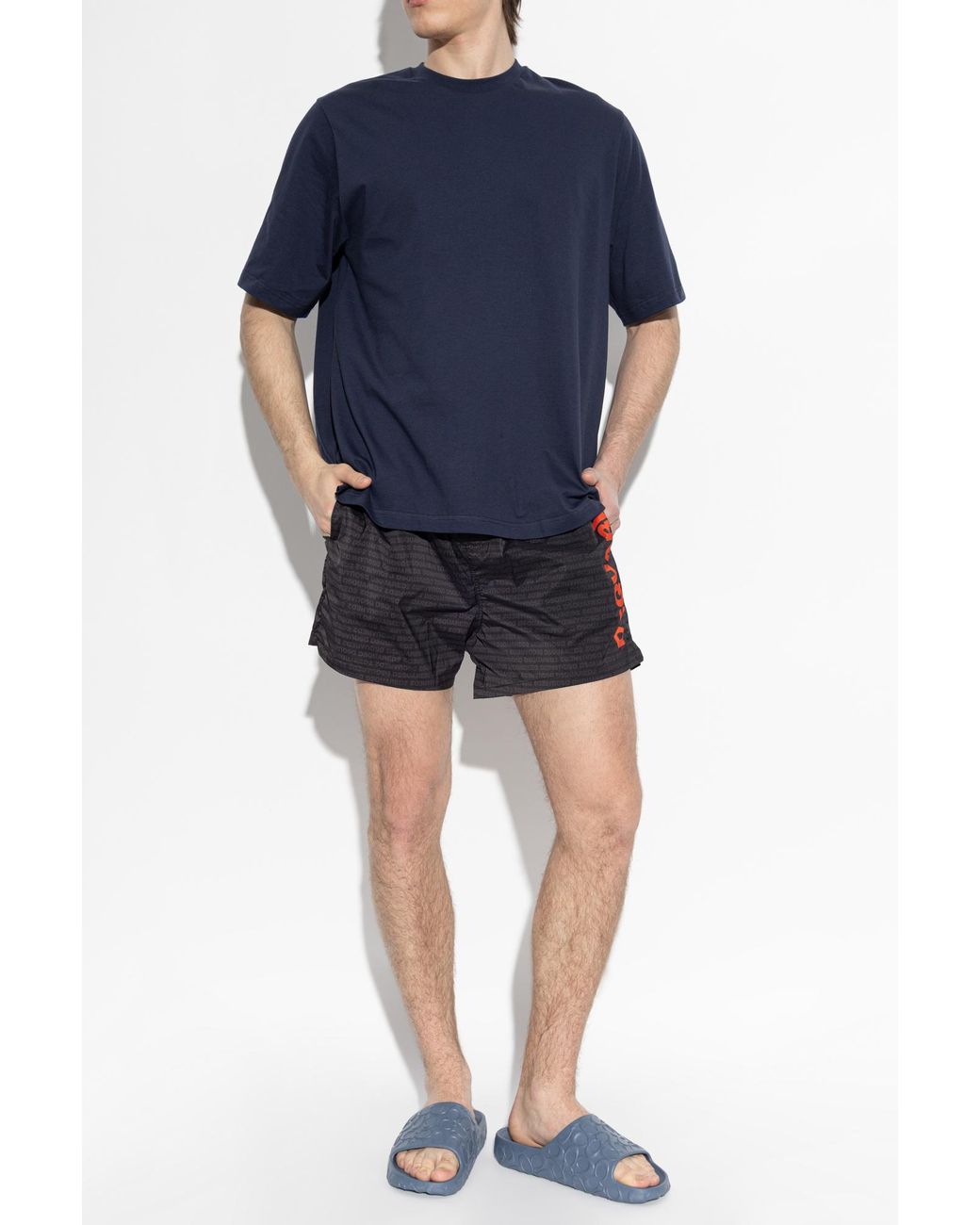 DSquared² Blue Underwear T-Shirt With A Round Neckline for men