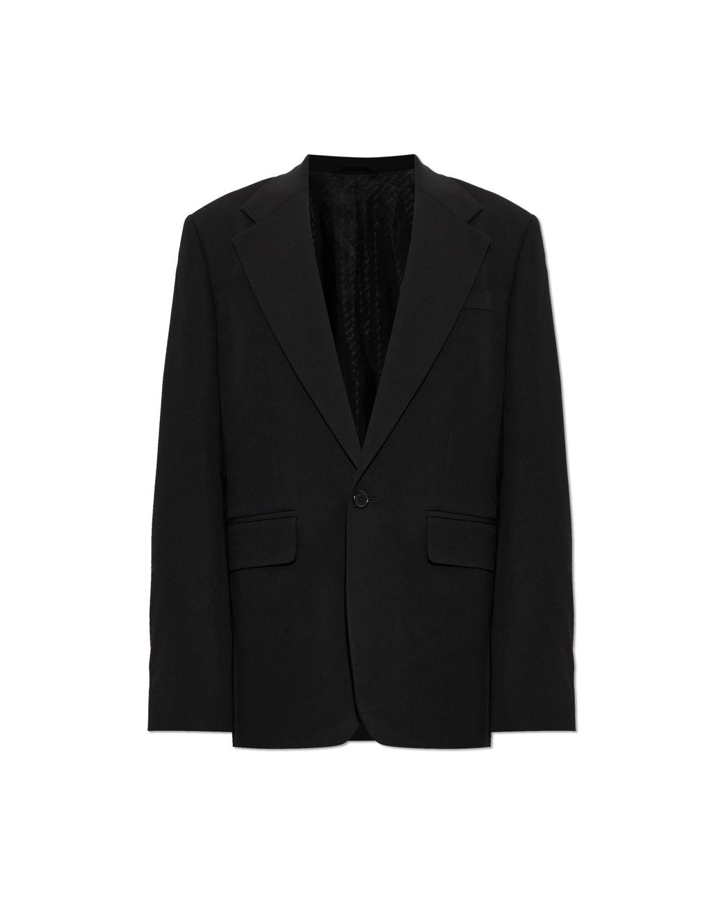 Acne Black Single-Vent Blazer for men