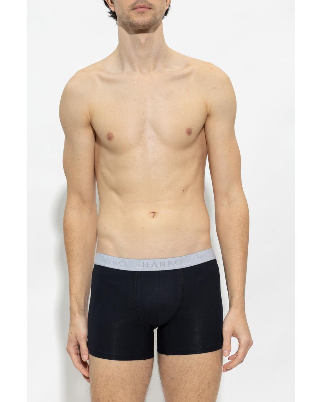 Hanro Blue Two-Pack Boxer Briefs for men