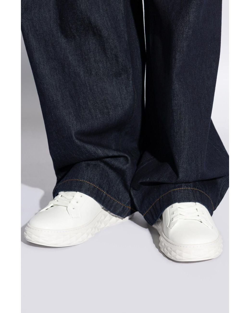 Jimmy Choo White Diamond Sneakers for men