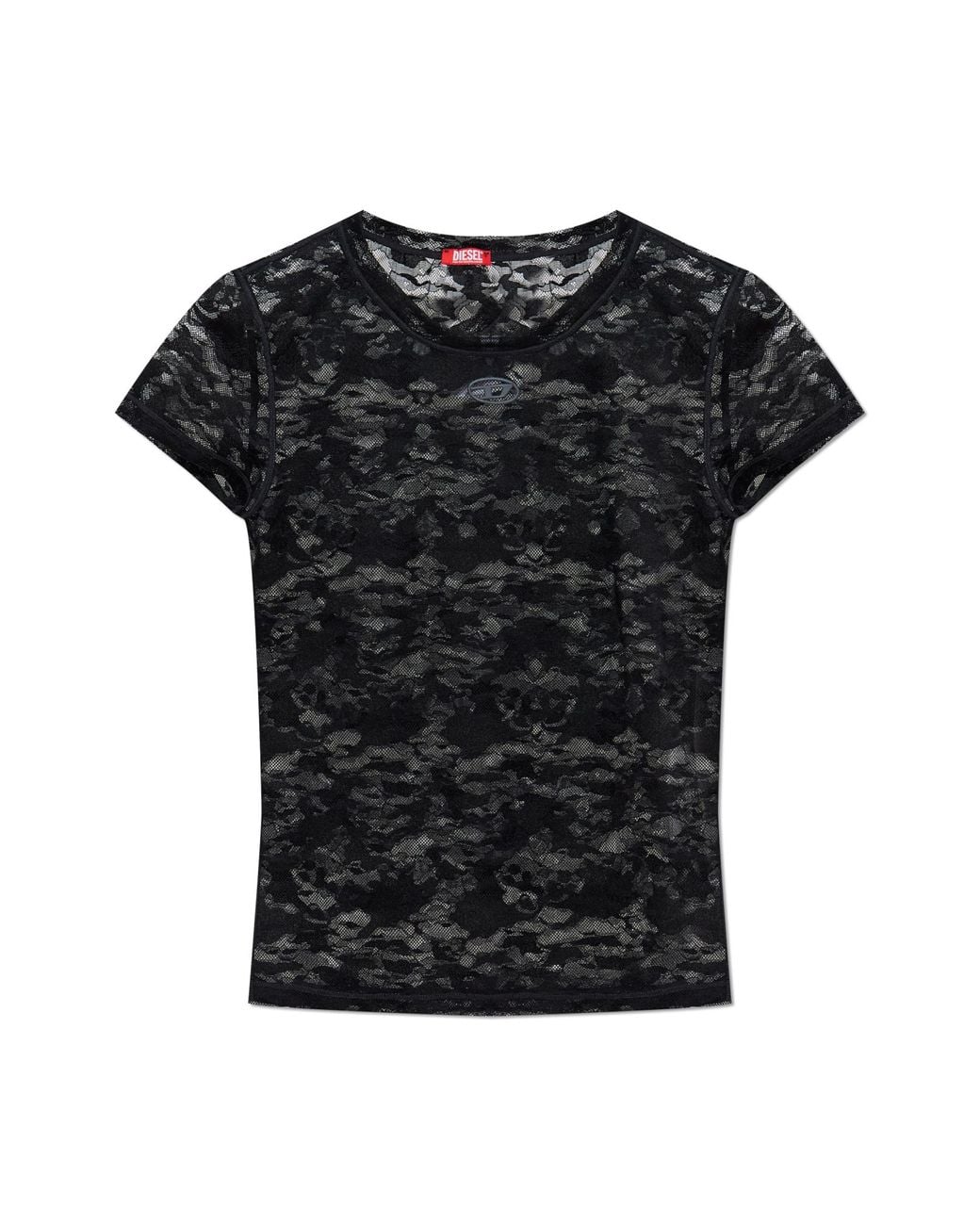 DIESEL Black Lace Top 'Kasia-Utlt'