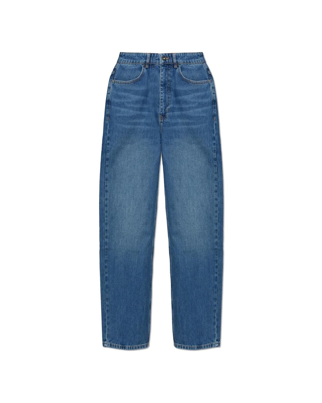 LAB C.O. OFF WHITE Blue Jeans With Printed Logo for men