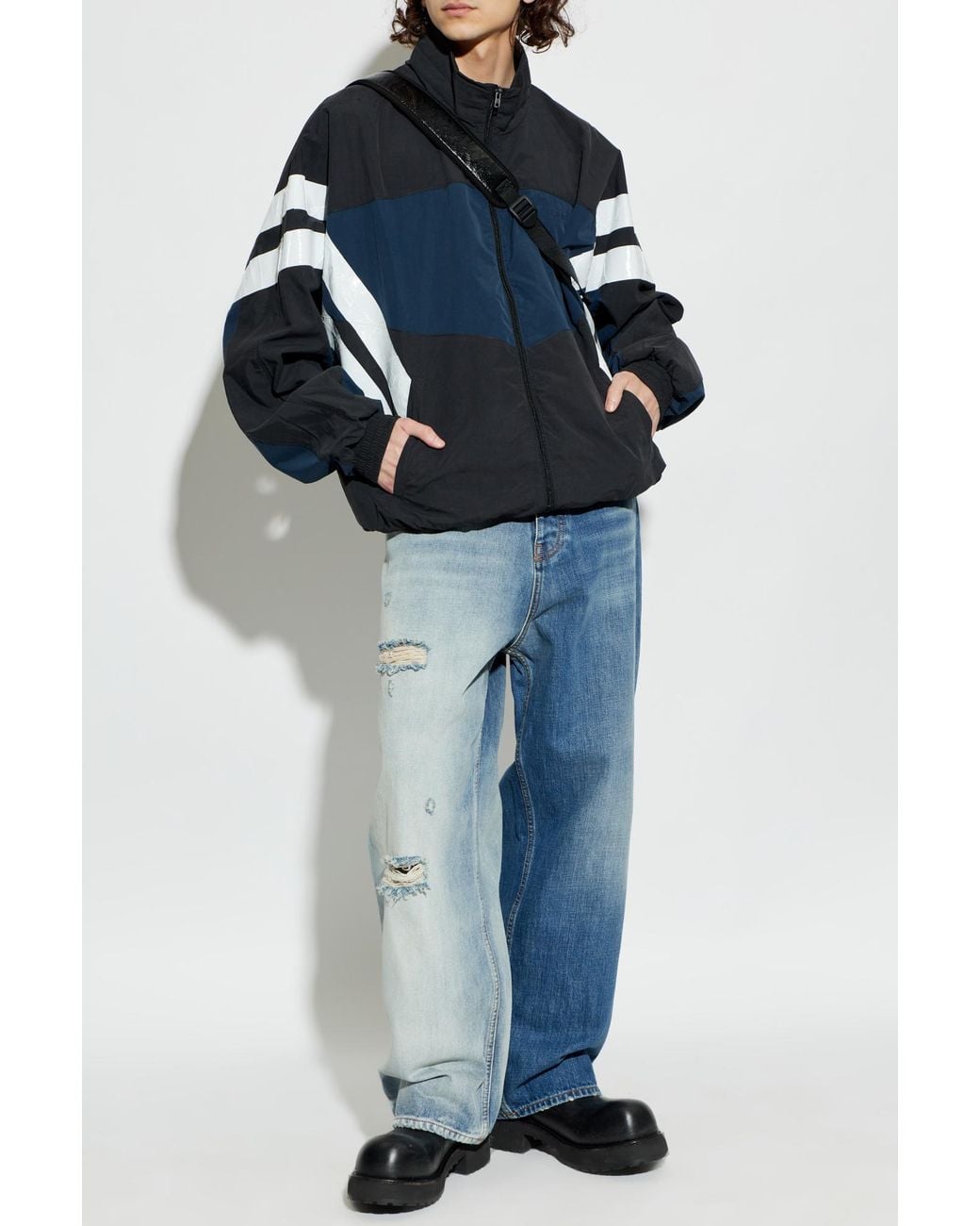 Vetements Blue Vintage-Effect Jeans for men