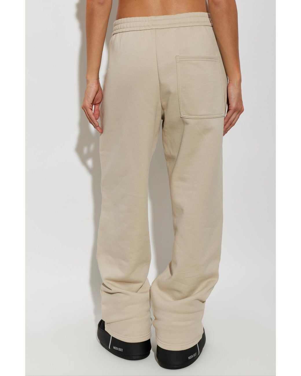 Moose Knuckles Black Track Pants With Logo Patch