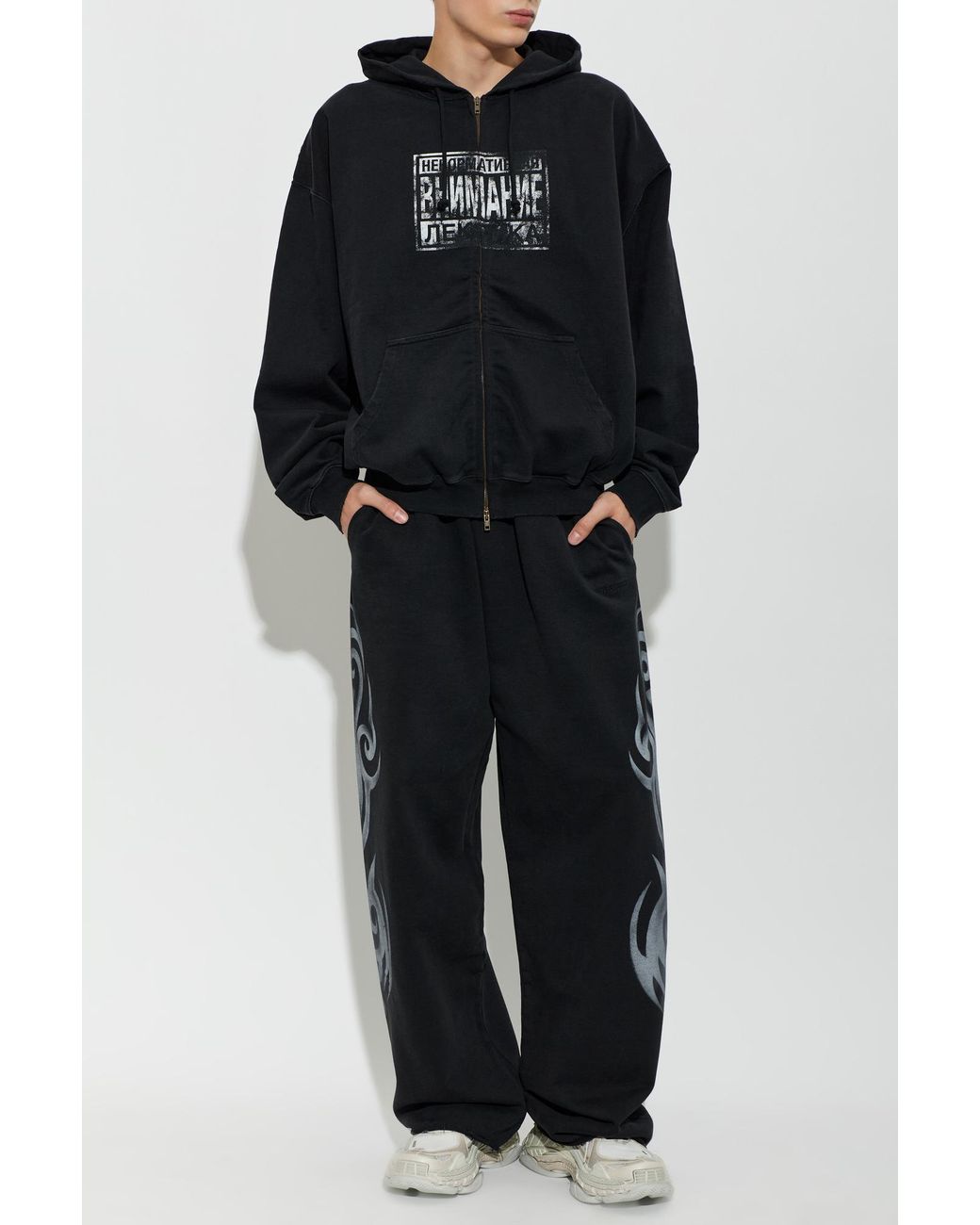 Vetements Black Hoodie for men