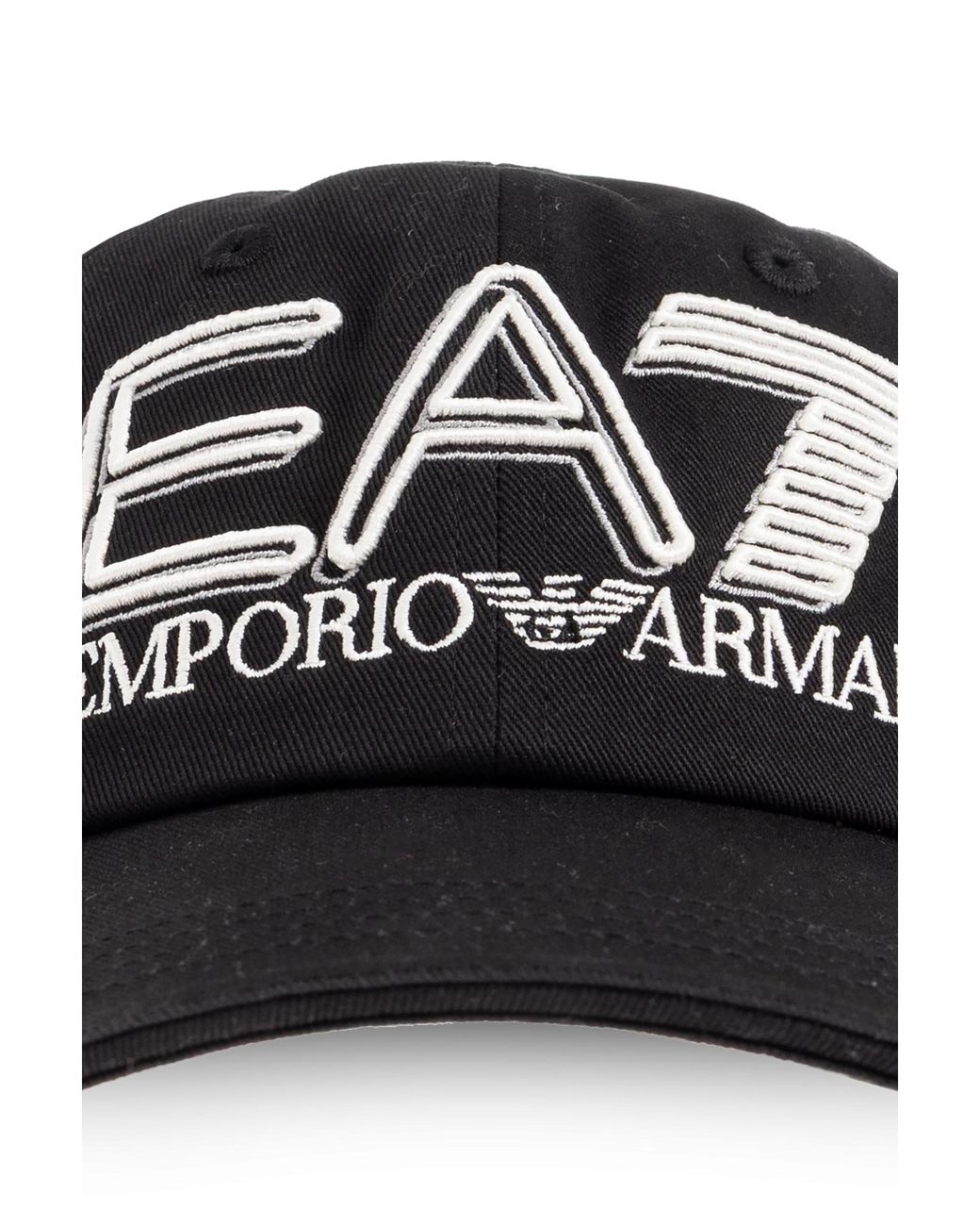 EA7 Black Baseball Cap