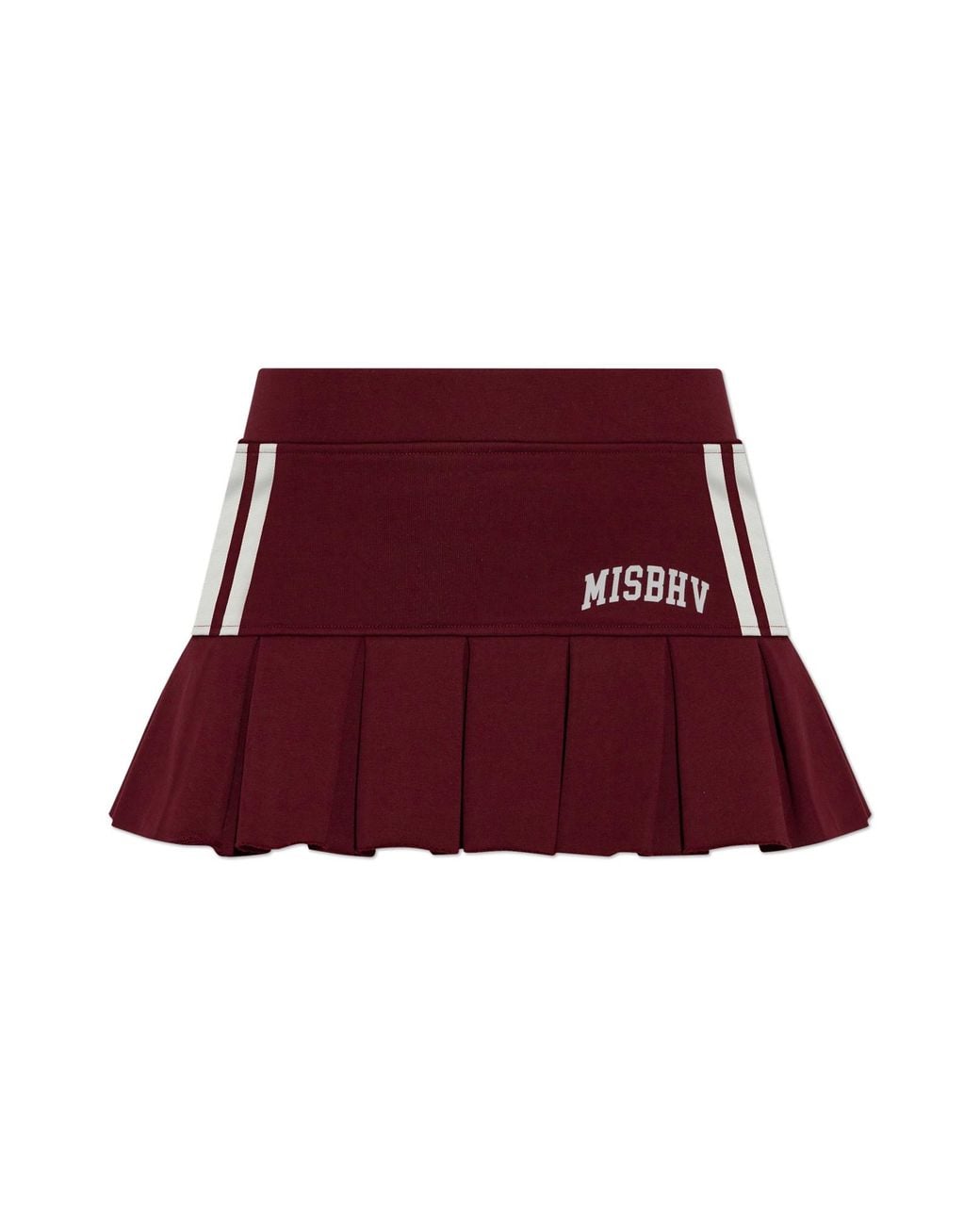 M I S B H V Red Logo Skirt