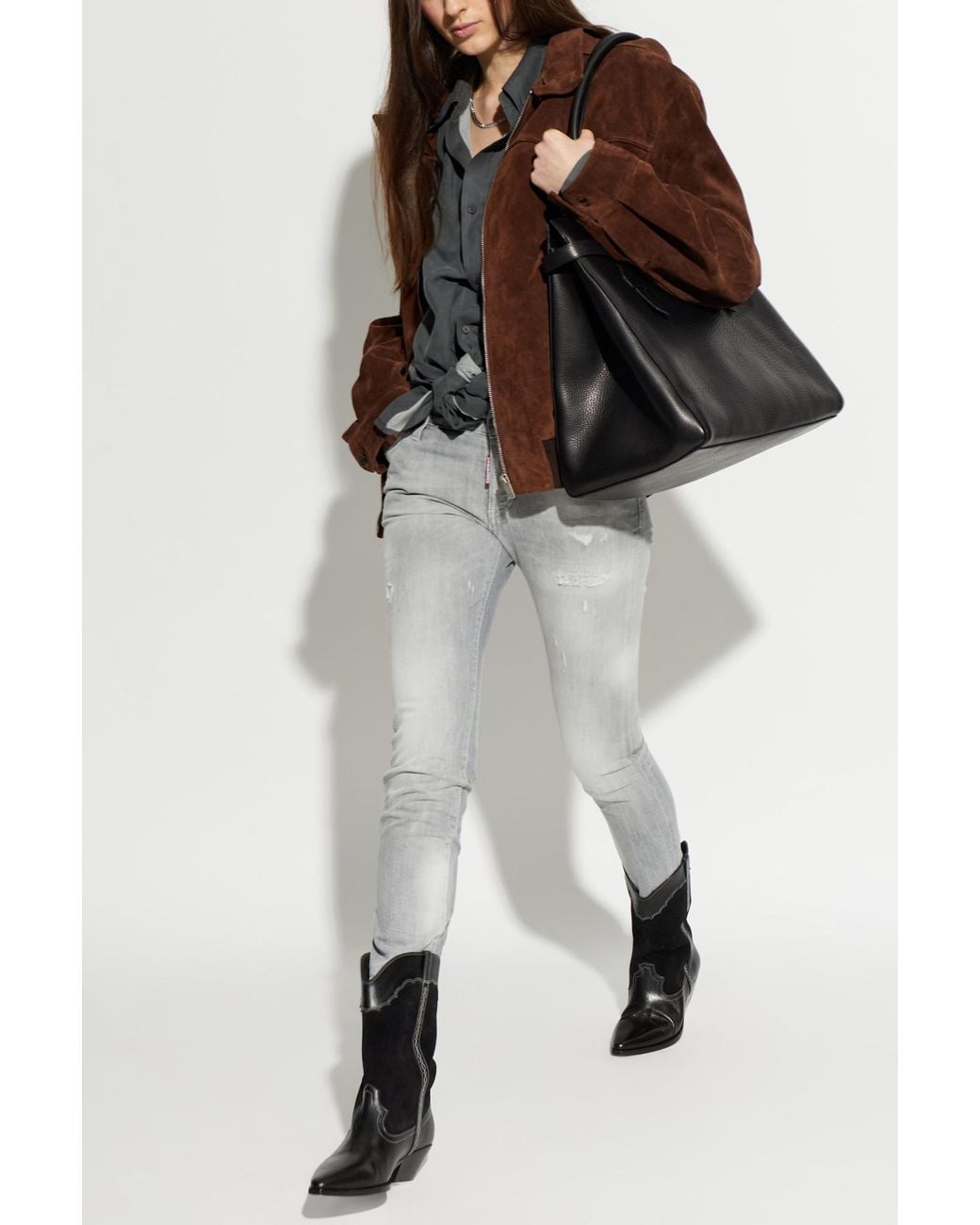 DSquared² Gray Jeans "Skinny"