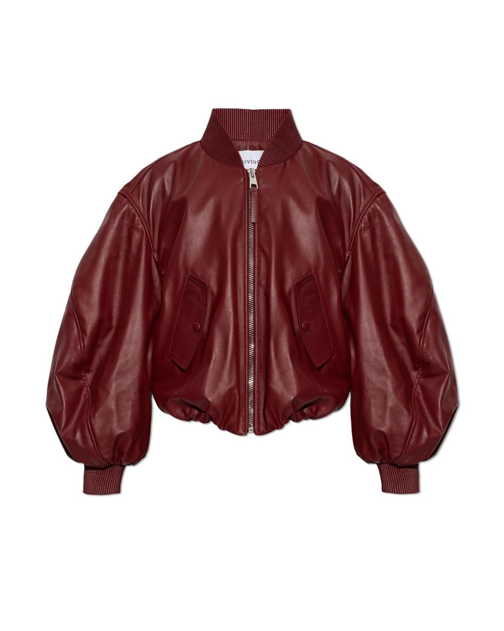Givenchy Blue 'Bomber' Leather Jacket