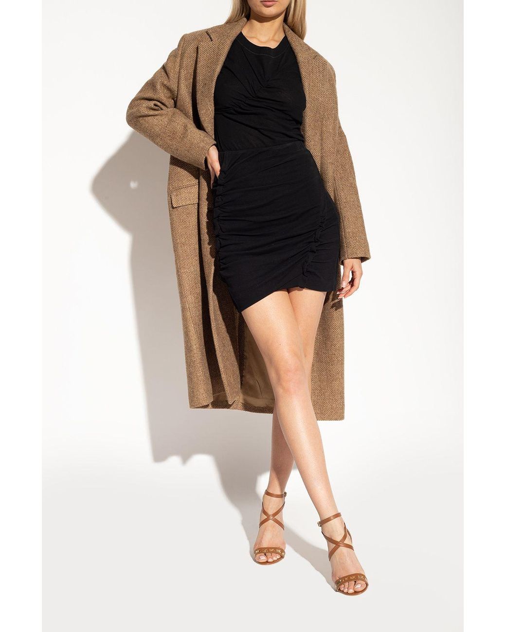 MICHAEL Michael Kors 'astrid' Heeled Sandals in Brown | Lyst