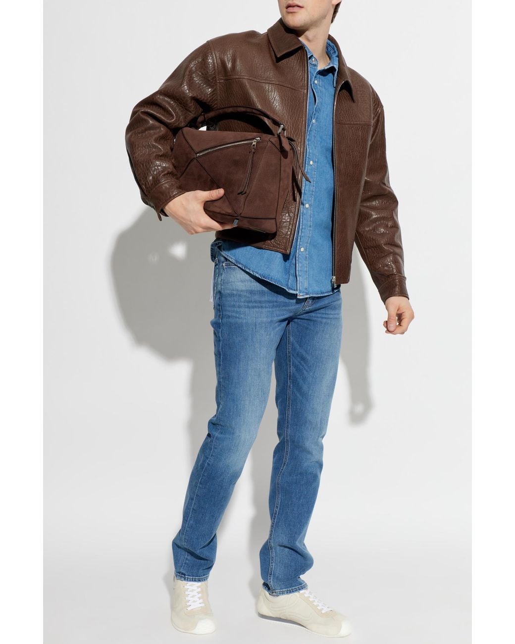 FRAME Blue Denim Shirt for men