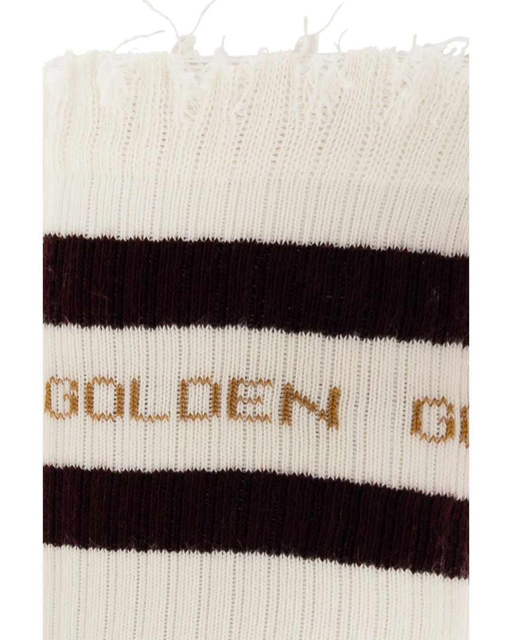 Golden Goose Deluxe Brand White Socks With Logo