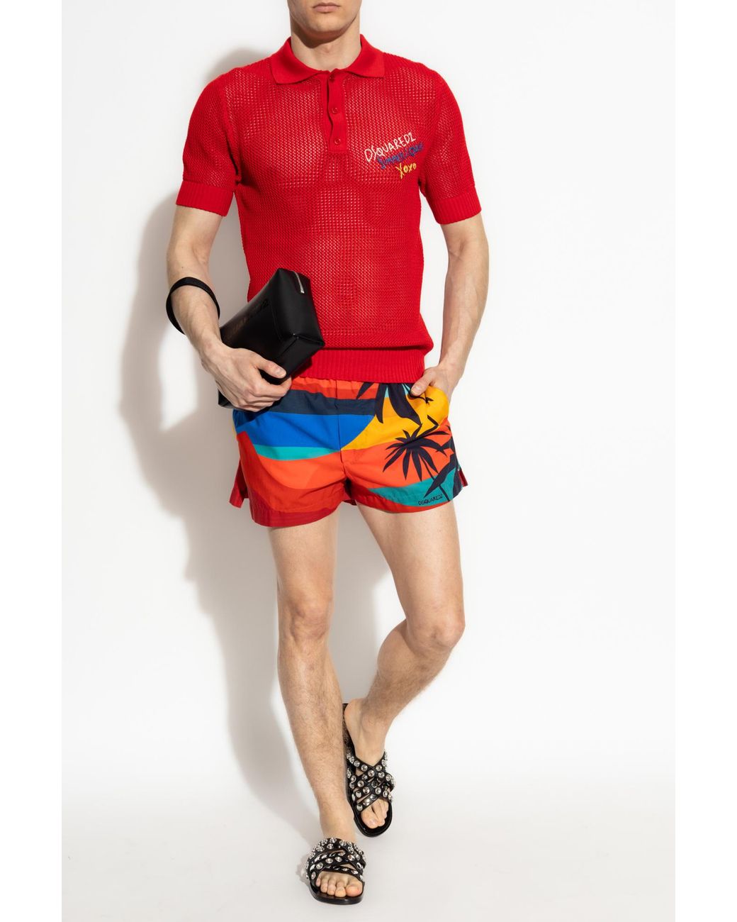 DSquared² Red Polo Capsule 'Summer Lovers' for men