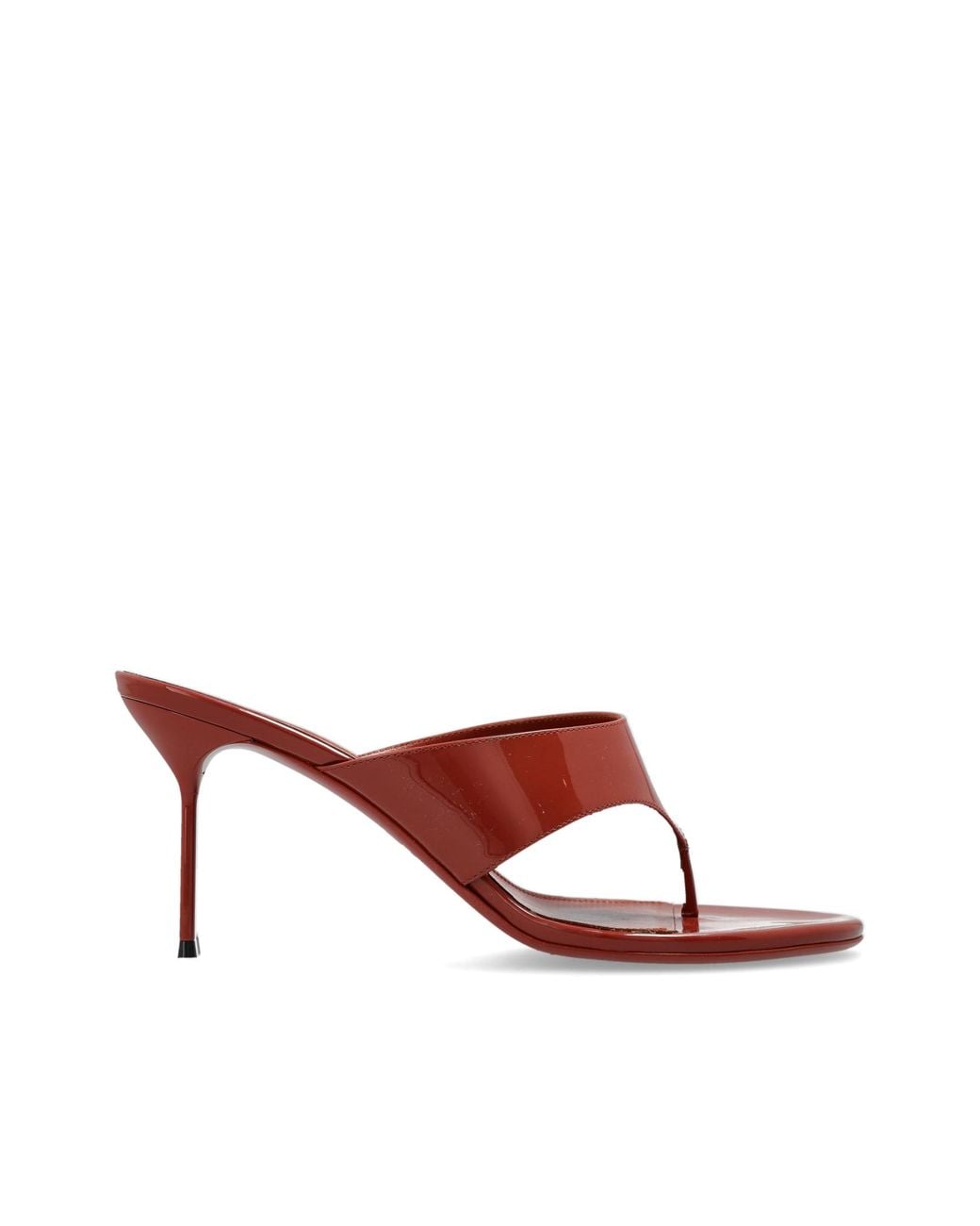 Paris Texas Brown Heeled Mules "Lidia"