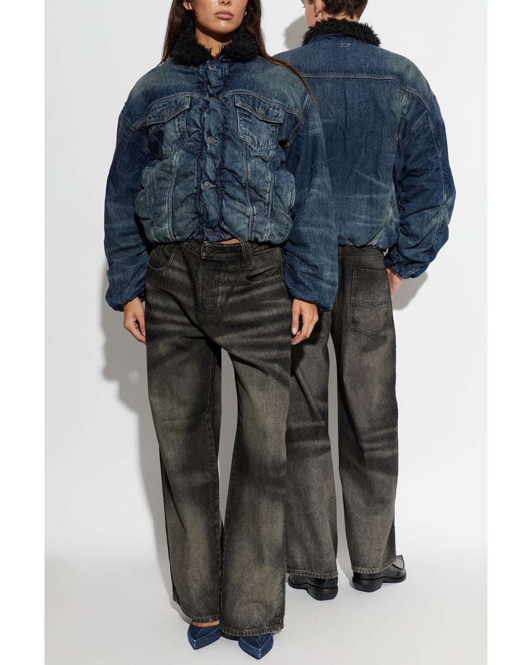 DIESEL Blue Insulated Jacket 'D-Curly-Fsj1'