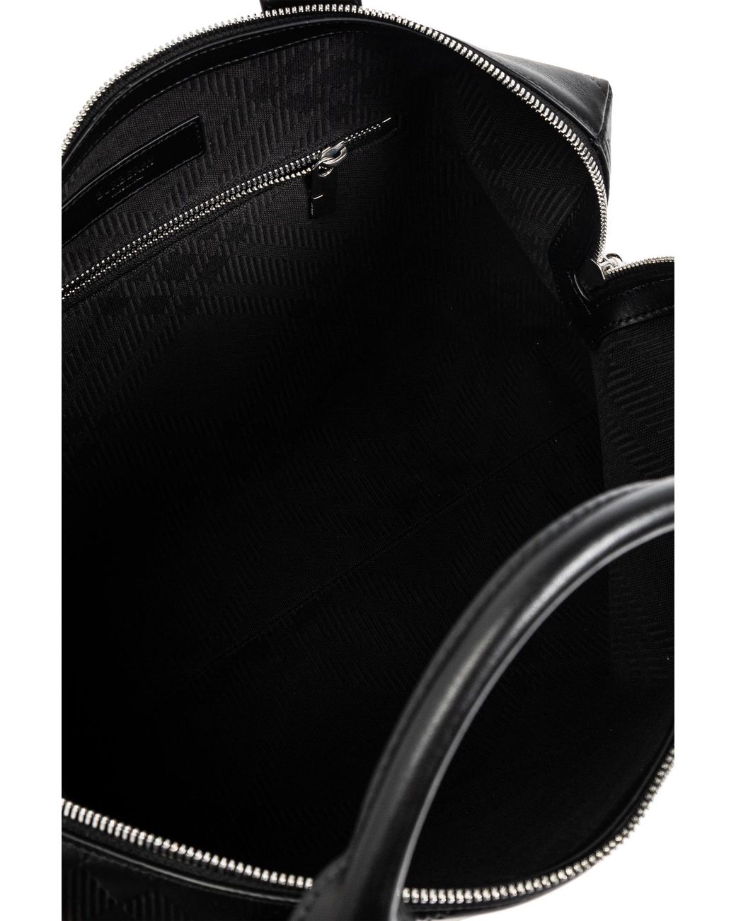 Burberry Black Leather Briefcase for men