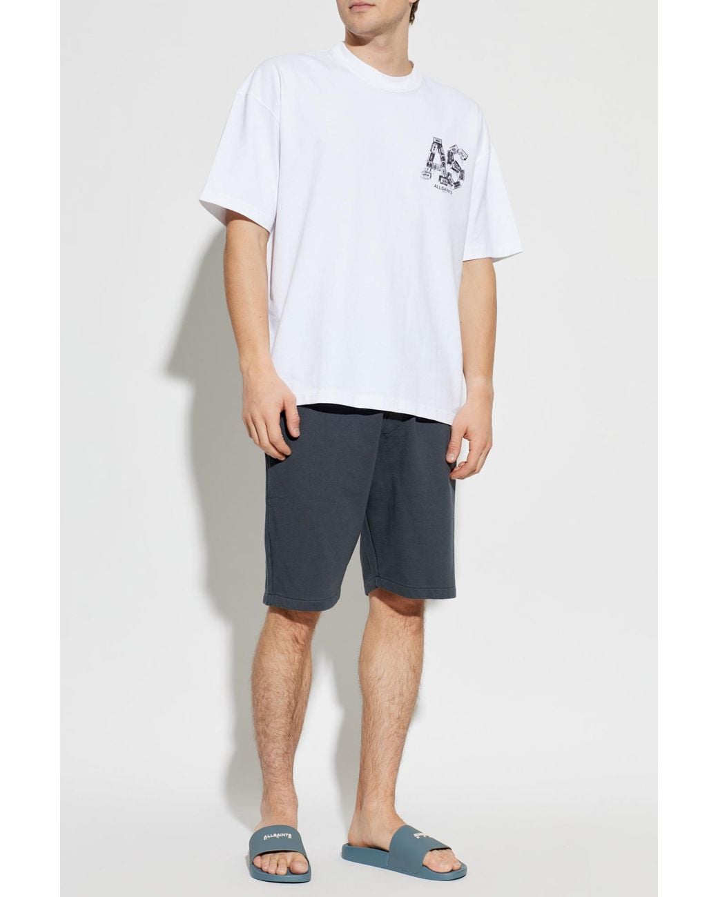 AllSaints White T-Shirt 'Mixtape' for men