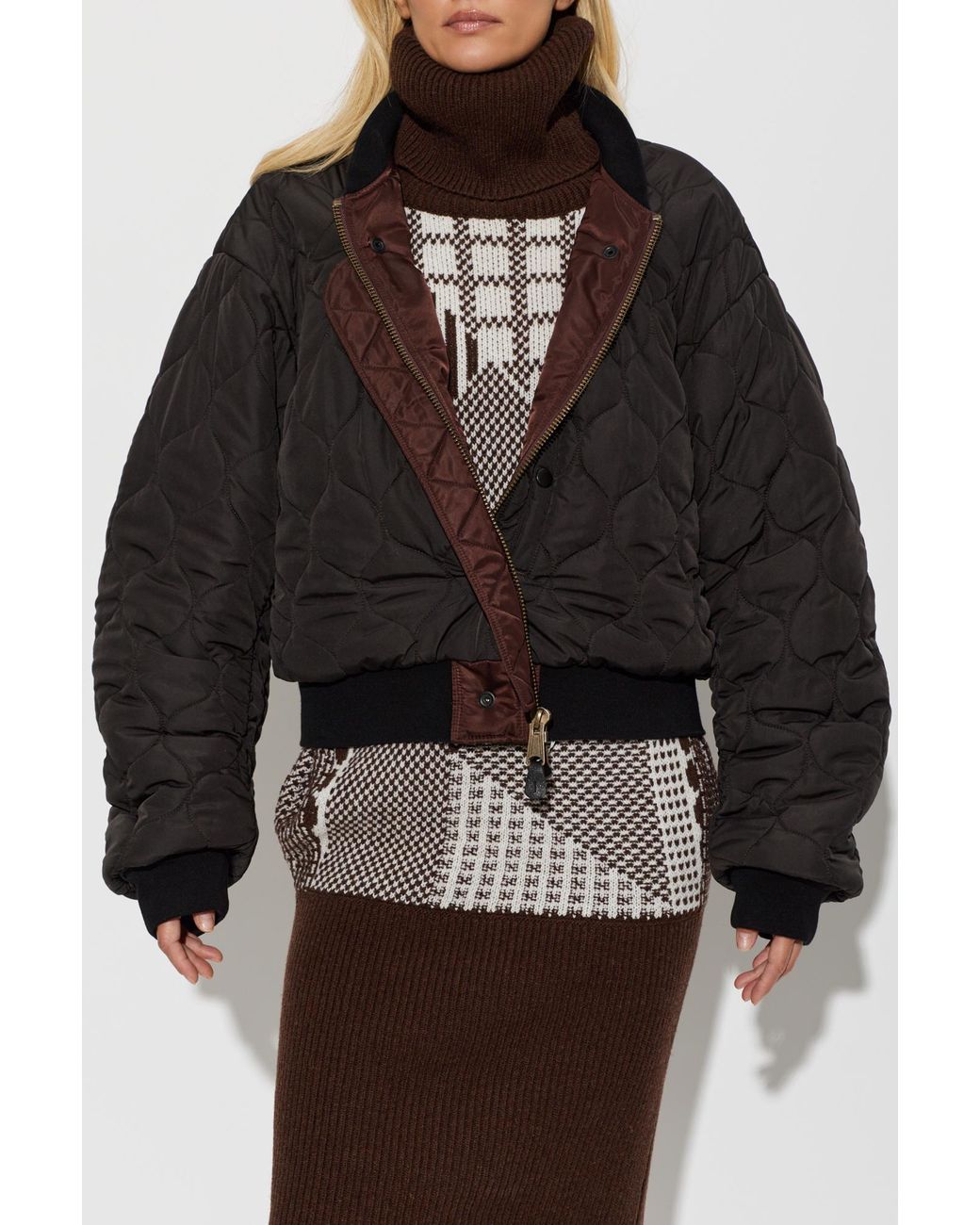 Maison Margiela Brown Insulated 'Bomber' Jacket