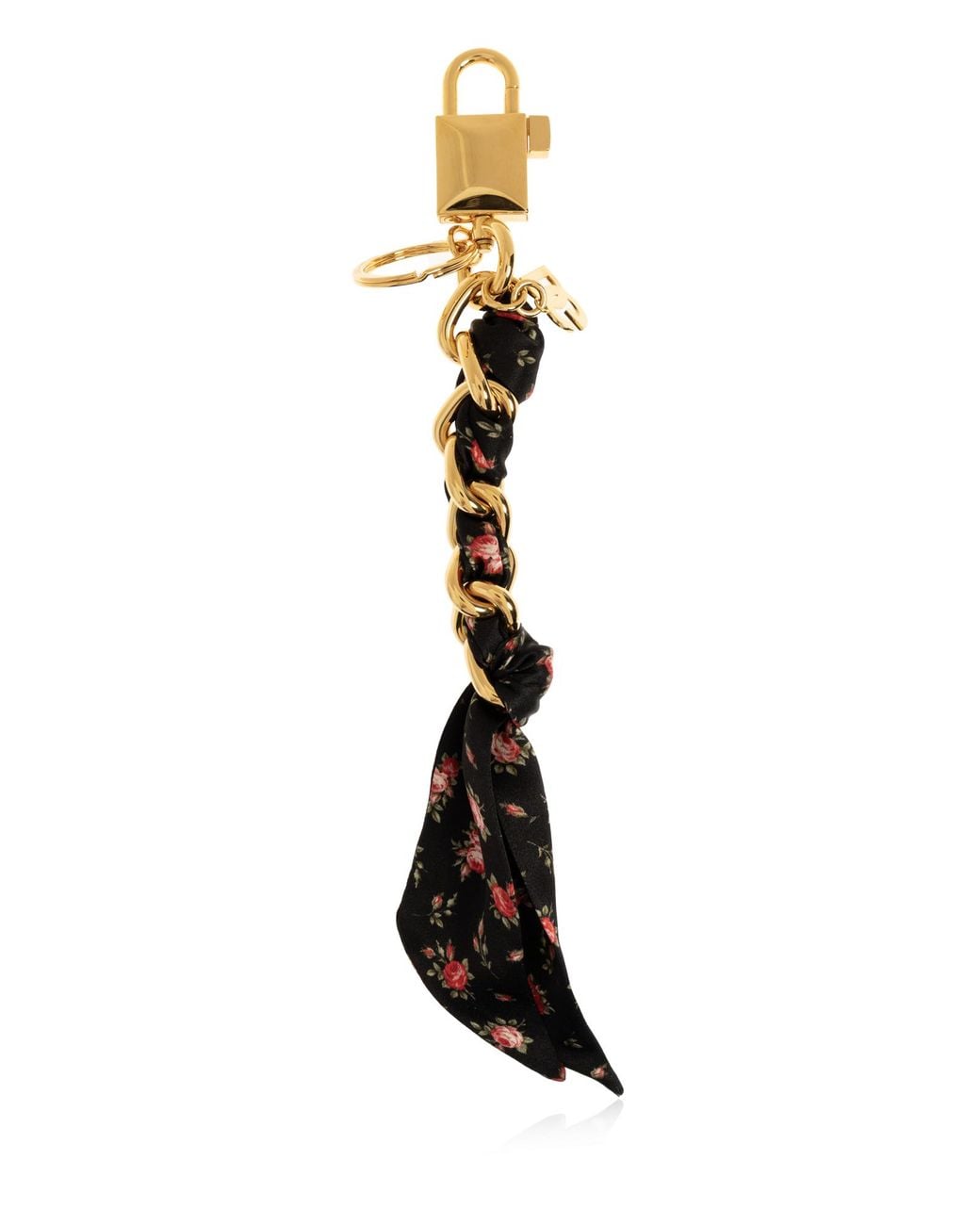 Dolce & Gabbana Black Keychain With Charms
